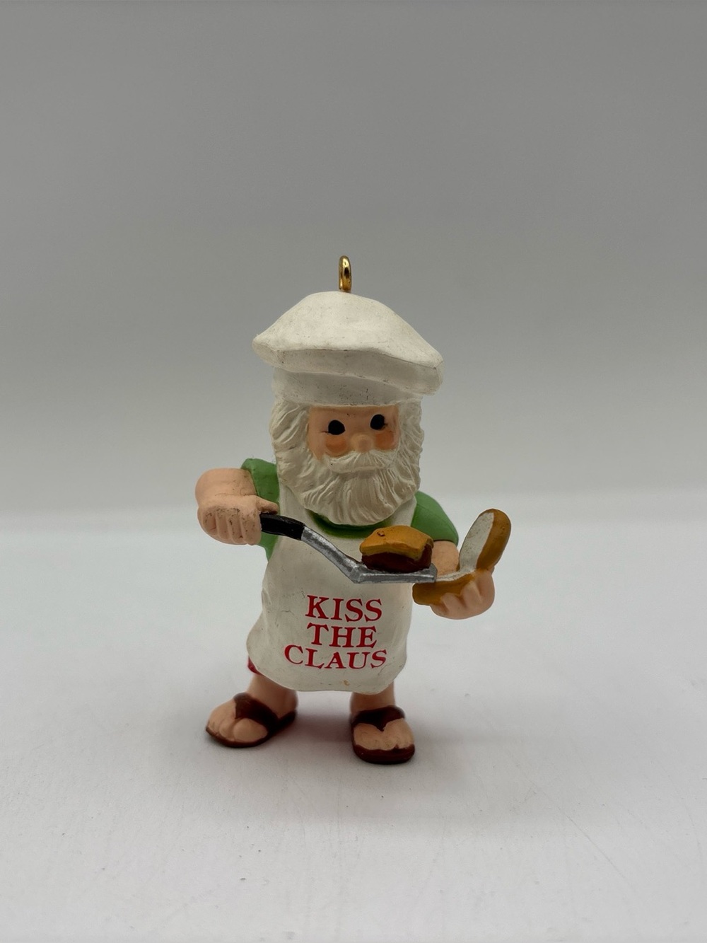 Hallmark Keepsake Ornament Dated 1988 Vintage Kiss The Claus Handcrafted
